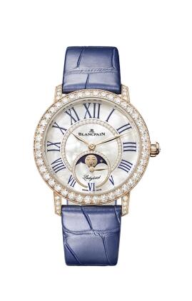 Review Blancpain Ladybird Colors Phases de Lune Replica watch 3662-2954-55B